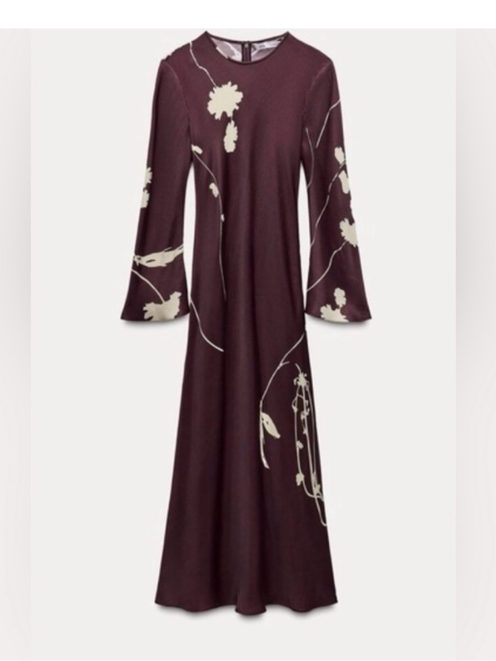 Zara silky feel midi dress